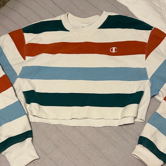 Champion Women's Colorblock Crewneck Sweatshirt - Picture 1 of 2